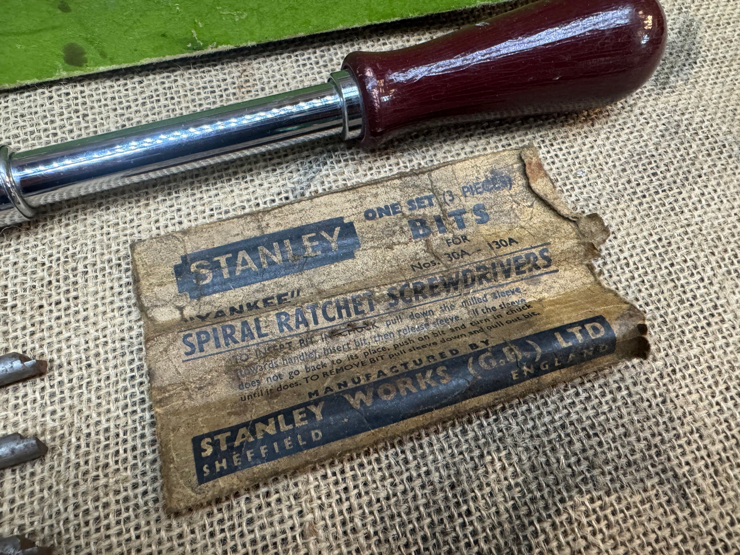 Stanley Yankee No 130A Spiral Ratchet Screwdriver