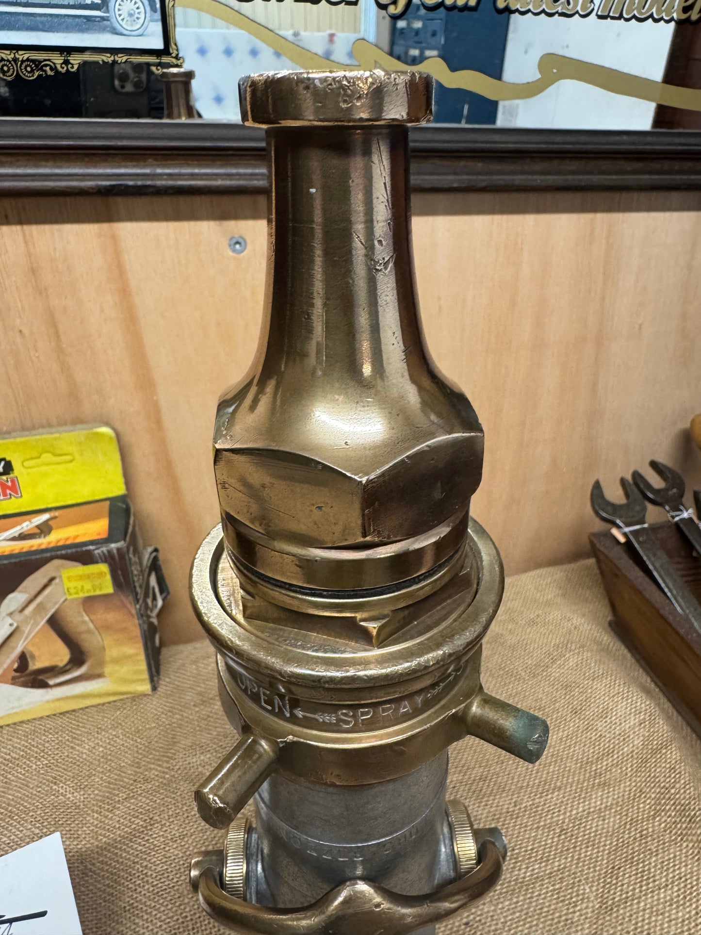 John Morris & Sons Brass & Aluminium Fire Hose Nozzle