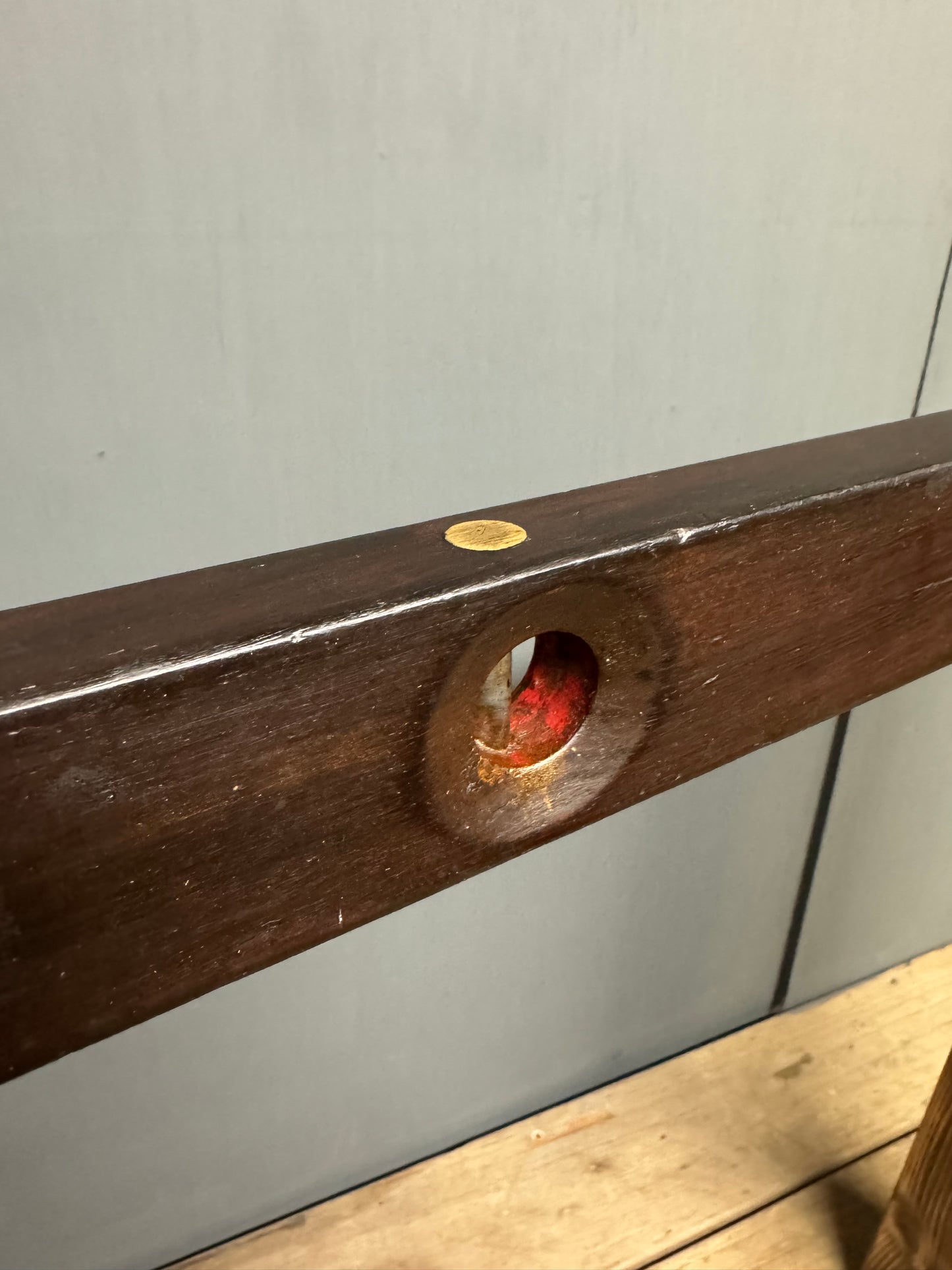 36” Hardwood & Brass Level