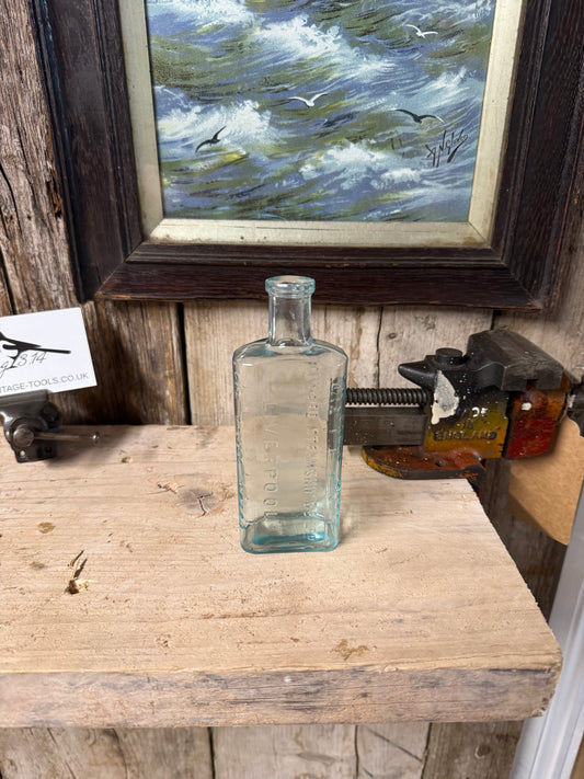 Antique Cunard Shipping Co Ltd Glass Medicine Bottle