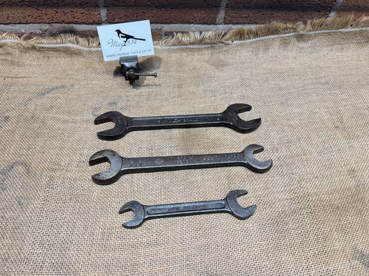 3 x G.P.O Marked Imperial Combination Spanners