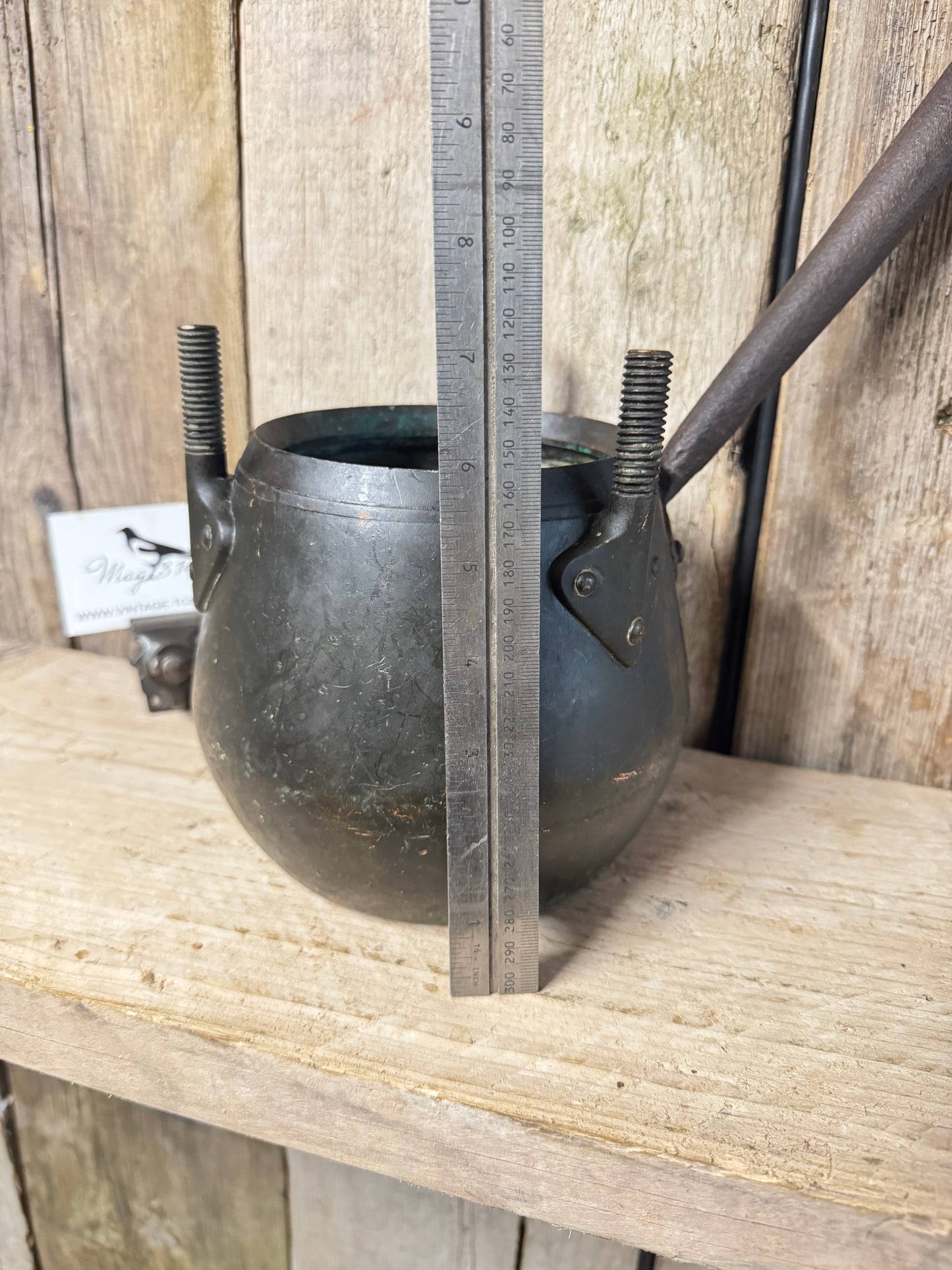 Antique Copper Glue Pot