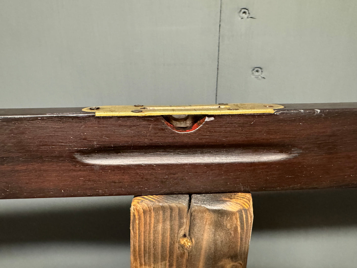36” Hardwood & Brass Level