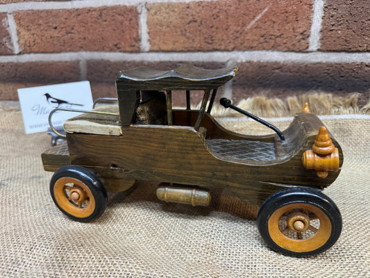 Vintage handmade wooden car