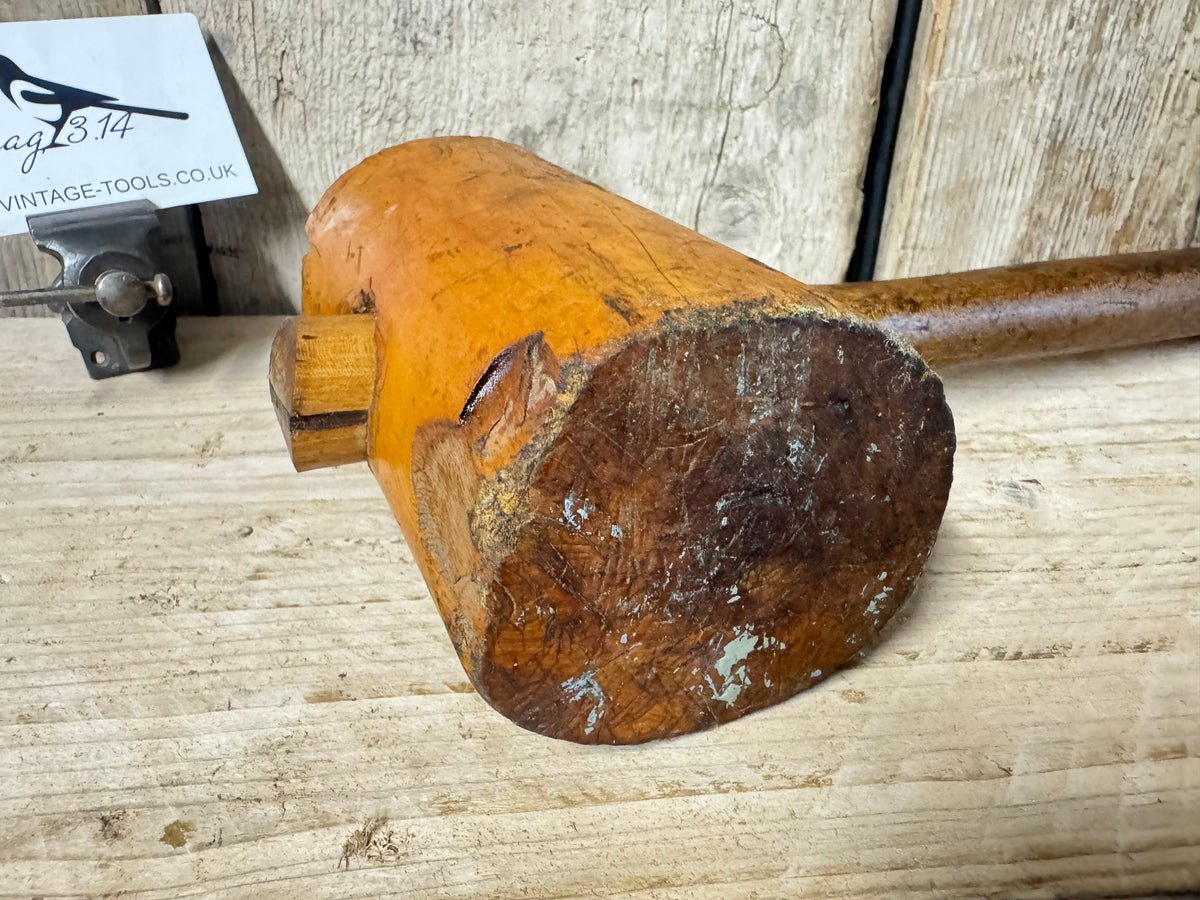 Vintage 24oz User Made Wooden Mallet