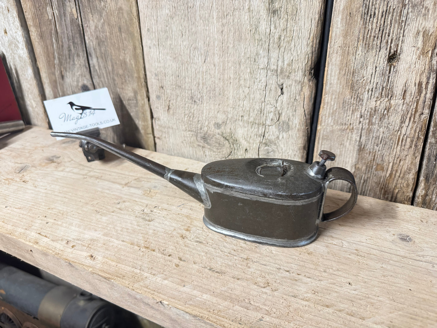 Braimes 1/2 Pint Oil Can with 1953 Military Broad Arrow