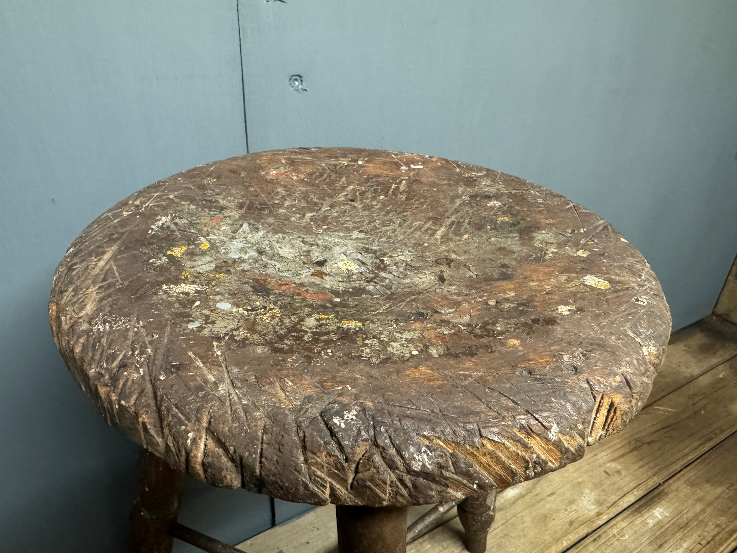 Antique Orton & Spooner 3 Leg Craftsman’s Stool