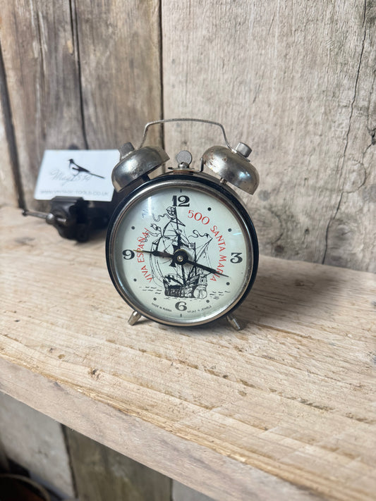 Vintage Mechanical Alarm Clock 500 Santa Maria
