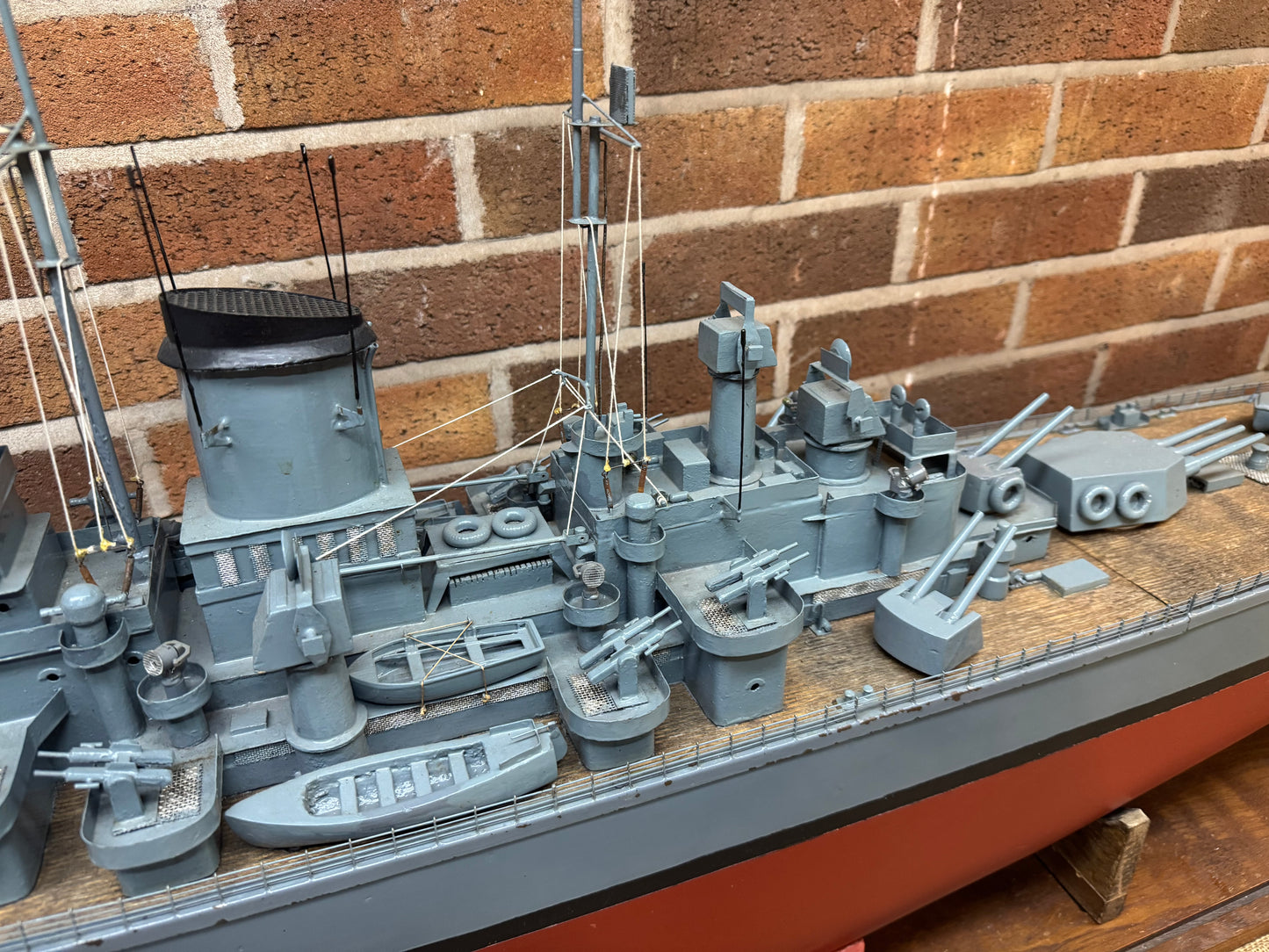 Vintage RC Model of The U.S.S. Newport News