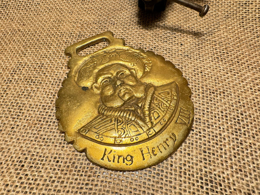 King Henry VIII Horse Brass - Collectible Equestrian Memorabilia