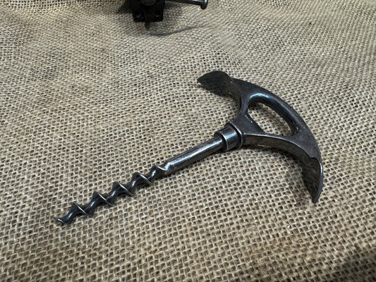 Vintage Pewter Anchor Corkscrew