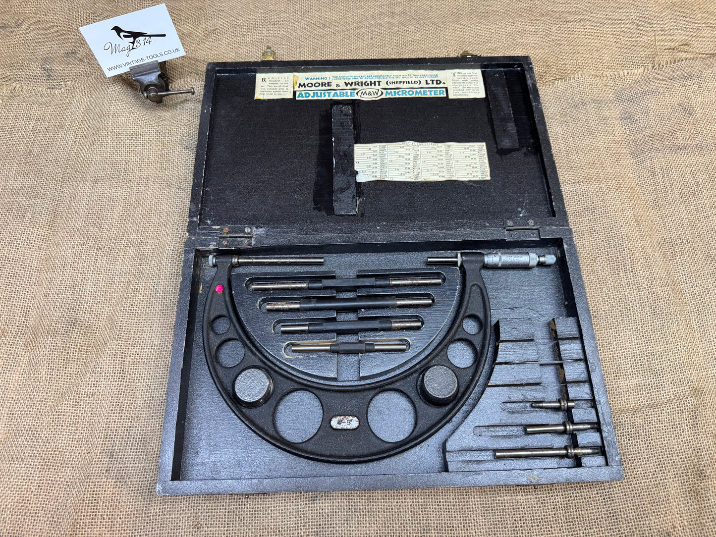 Moore & Wright No 943 FA1522 Broad Arrow Marked 4-8" Micrometer