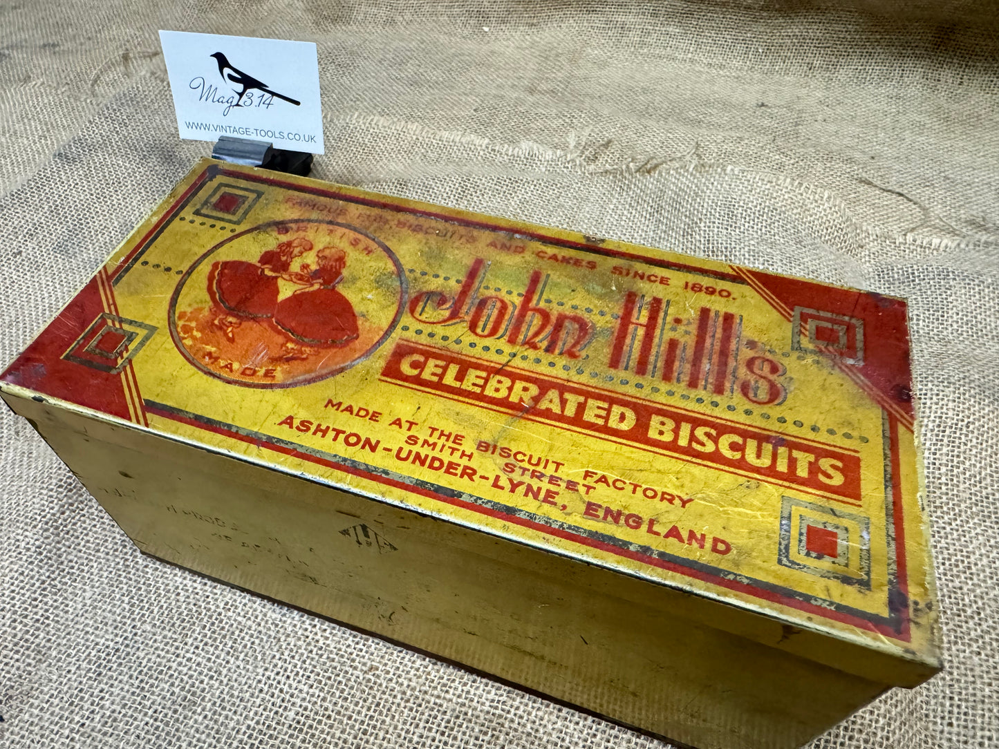 John Hills Celebrated Biscuits Tin