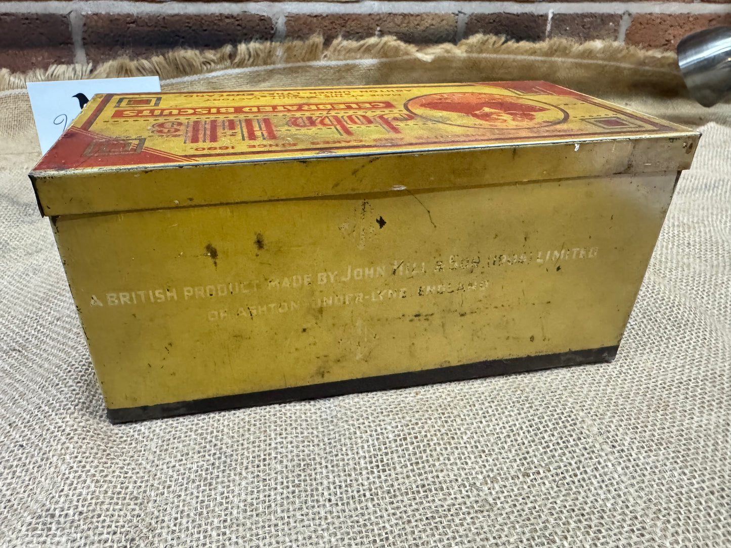 John Hills Celebrated Biscuits Tin