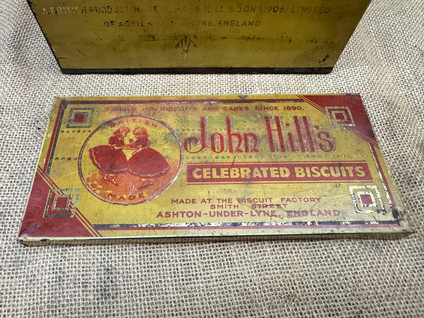 John Hills Celebrated Biscuits Tin